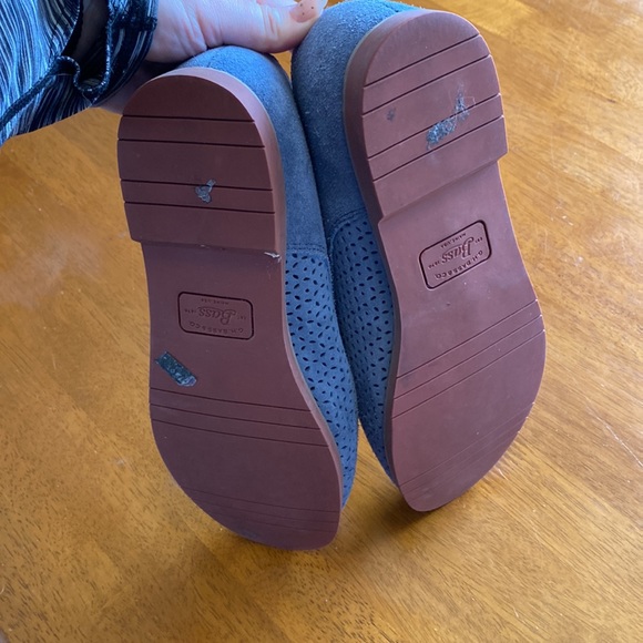 Bass Ellis Blue Suede Shoes 8.5 VGUC - Picture 9 of 10